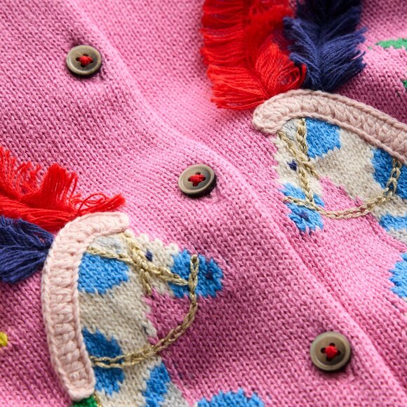 NWOT Mini Boden Appliqué Cotton Cardigan - Picture 2 of 5